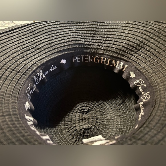 Peter Grimm black wide brim beach hat, sun hat, vacation, True Character, chic - Picture 2 of 11